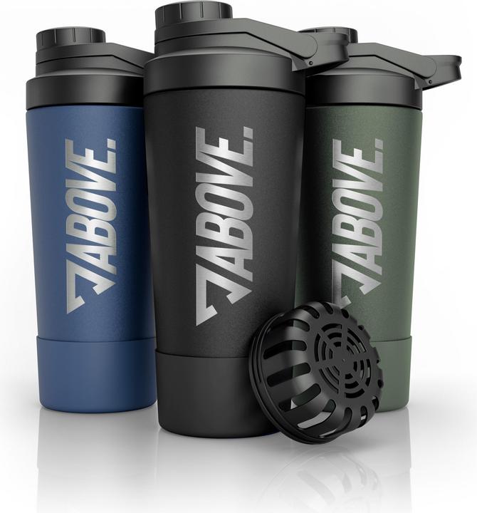 Actual product image Above . Edelstahl Protein Shaker (750ml) (0.75 l)