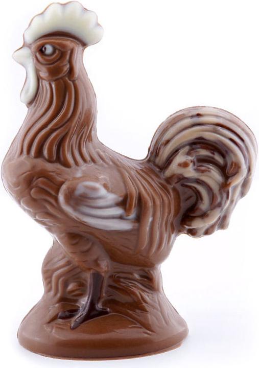 Produktbild miniSchoggi Schokoladenform stolzer Hahn klein