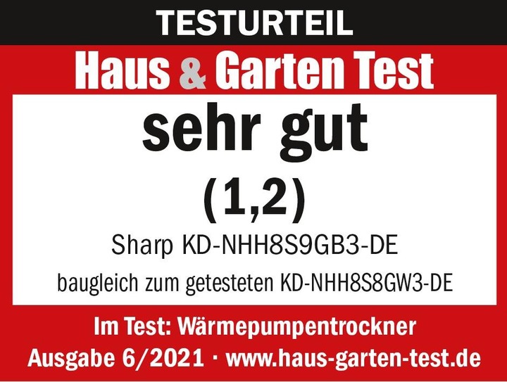 Produktbild Sharp KD-NHH8S9GB3-DE (8 kg, Rechts)