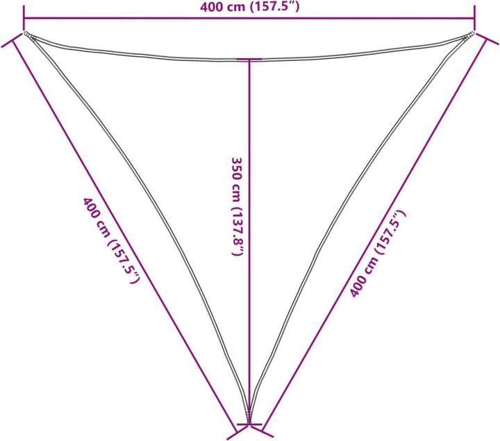 Immagine prodotto vidaXL Tenda da sole (400 x 400 x 400 x 400 cm)