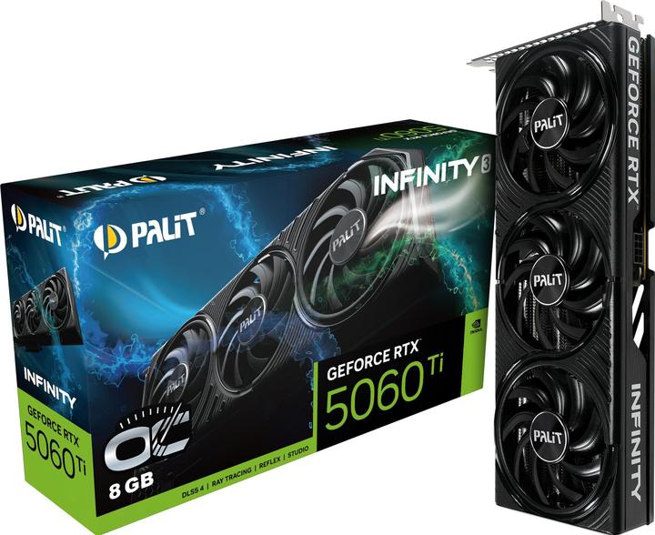 Actual product image Palit VGA RTX5060TI 8GB Infinity 3 OC (8 GB)