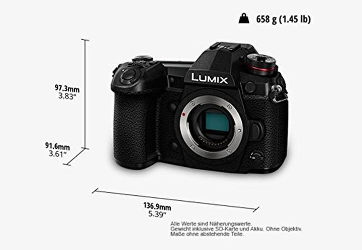 Actual product image Panasonic Dc-G9 (20 Mpx, Micro Four Thirds)