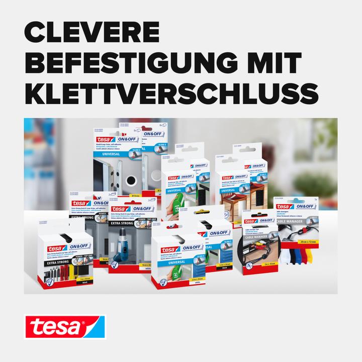 Produktbild tesa On&Off Klettpunkte, selbstklebend (16 mm)