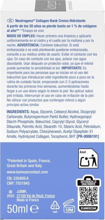 Produktbild Neutrogena Collagen Bank Moisturizing Cream 50ml (50 ml, Tagescreme)