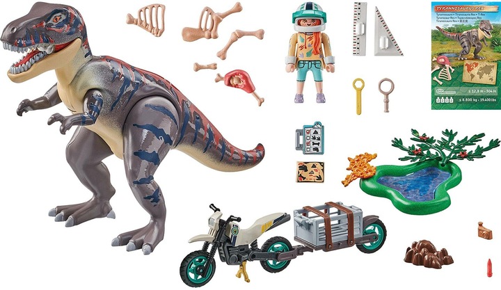 Actual product image Playmobil T-Rex track search (71524, Playmobil dinos)