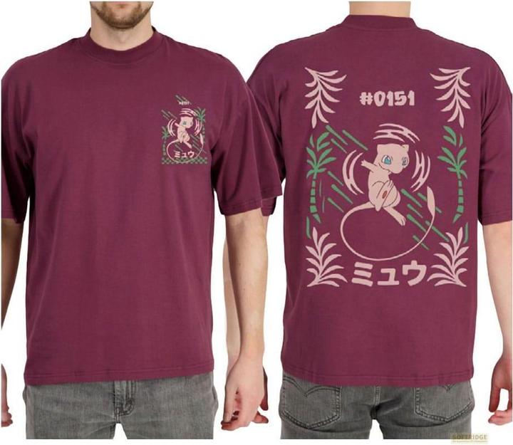 Difuzed Pokémon T-Shirt Bordeaux Mew Grösse S (S)