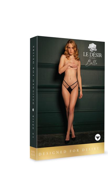 Actual product image Le Désir Ami - Thong with Adjustable Sliders and Golden Details - OS (One size)