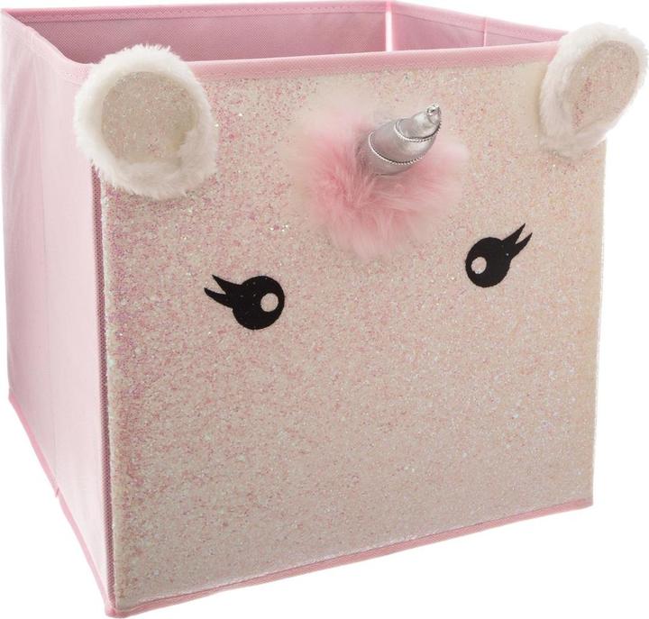 Actual product image Atmosphera UNICORN CHILDREN STORAGE BOX PINK - 29 X 39,5 X 29CM