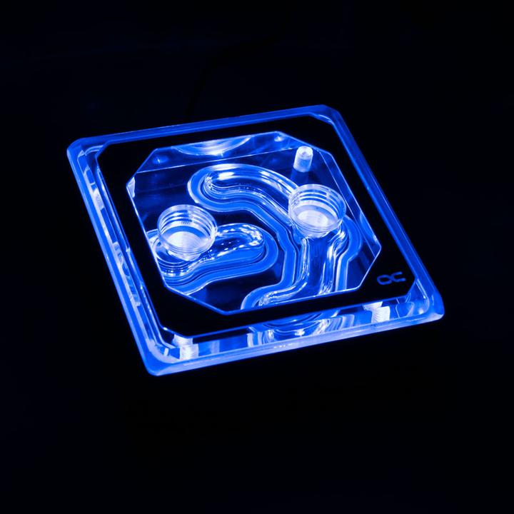 Image du produit Alphacool Ice Block XPX Aurora Edge CPU - Plexi Chrome Digital RGB