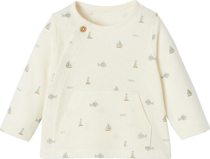 Image du produit Vertbaudet Bio-Kollektion: Baby Sweatshirt mit Kängurutasche (68)