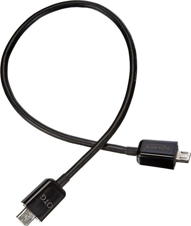 Produktbild Delock Micro USB-B - Micro USB-B OTG (0.30 m, USB 2.0, 2.50 W)