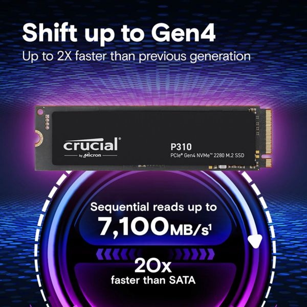 Produktbild Crucial P310 (500 GB, M.2 2280)