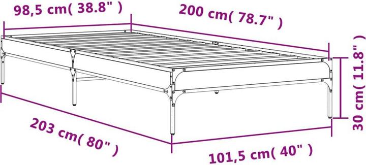 Image du produit vidaXL Bettgestell (100 x 200 cm)