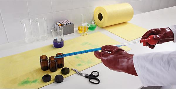 Actual product image kaiserkraft PRO Binding fleece for chemicals (2 pcs.)