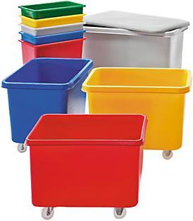 Produktbild kaiserkraft Rechteckbehälter aus Polyethylen, fahrbar