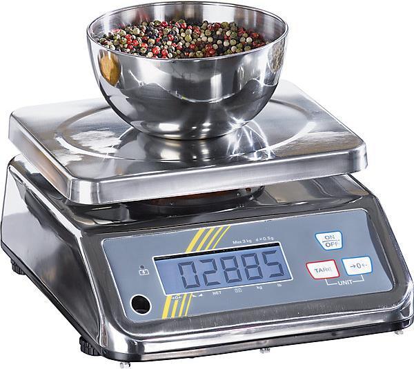 Produktbild Kern Edelstahlwaage mit Spritzwasserschutz