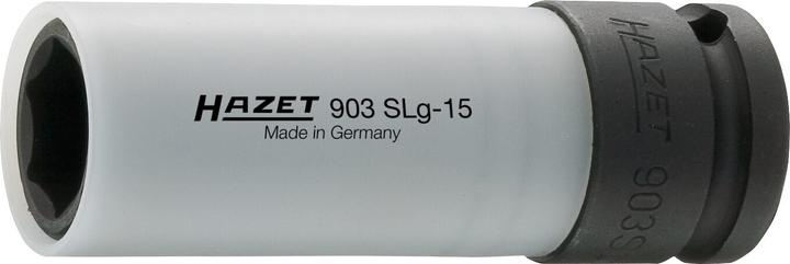 Produktbild HAZET Schlag-, Maschinenschrauber Steckschlüsseleinsatz ∙ Sechskant 903SLG-15 ∙ Vierkant12,5 mm (1/… (15 mm)