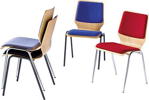 Image du produit kaiserkraft Chaise à coque en bois
