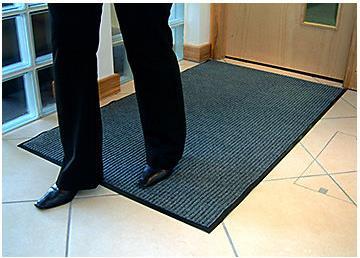 Actual product image kaiserkraft Dirt-trapping mat, ribbed (120 x 90 cm)