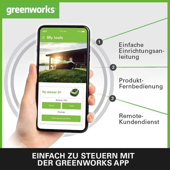 Actual product image Greenworks Robotic lawn mower OptiMow15 (1500 m²)