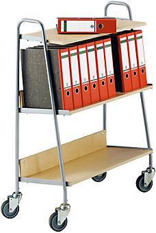 Produktbild kaiserkraft Ordnerwagen mit 2 Ablagen (120 kg)