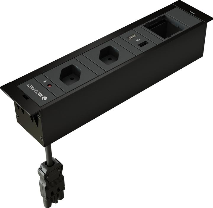 Produktbild IB Connect Cubobox (2x, Typ 13, USB-A, USB-C)