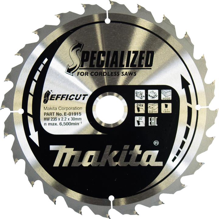 Productafbeelding Makita EFFICUT zaagblad 235 x 30 x 24 tanden