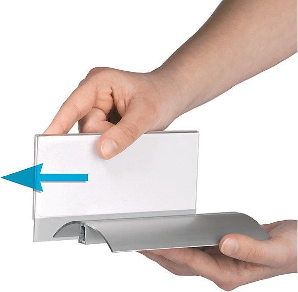 Produktbild Durable Tischnamensschild, Acryl mit Aluminiumfuss