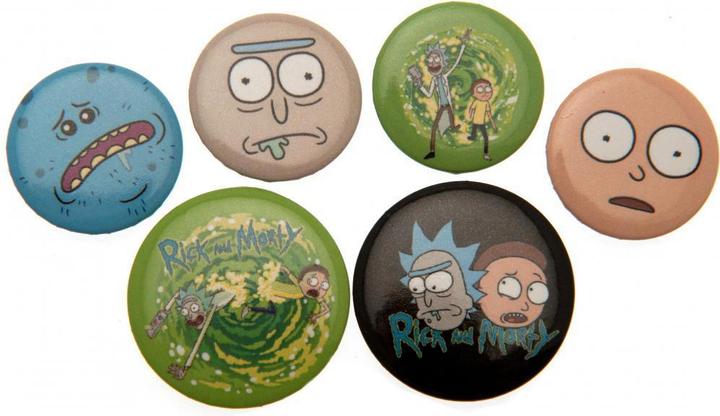 Image du produit Rick And Morty Portal Pin's Set 6erPack Métal