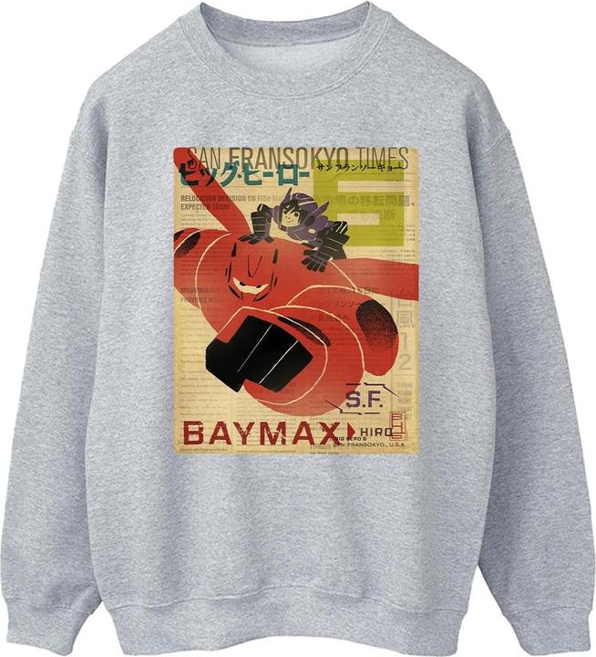 Produktbild Disney Big Hero 6 Baymax Flying Baymax Newspaper Sweatshirt (3XL)