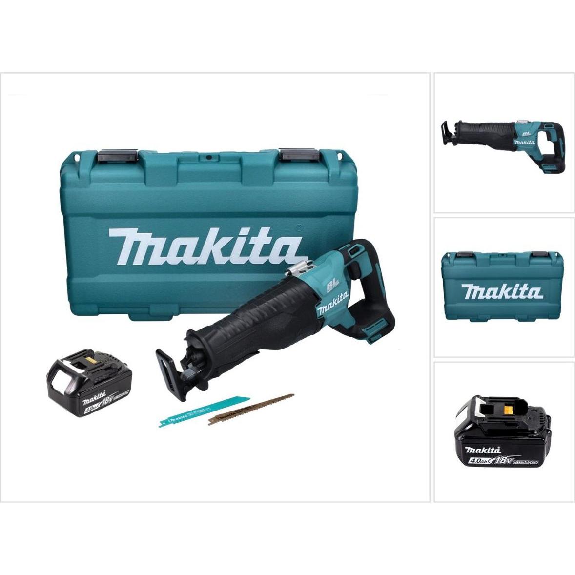 Makita, Säbelsäge, DJR 187 M1K Akku Reciprosäge 18 V Brushless + 1x Akku 4,0 Ah + Koffer - ohne Ladegerät