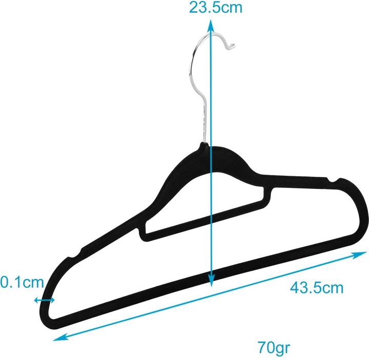 Produktbild Intirilife Platzsparende Kleiderbügel 50 Stück (50x)