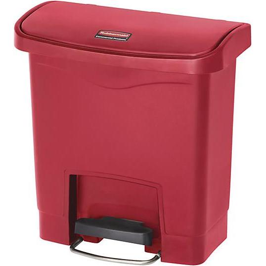 Rubbermaid Tretabfallsammler, Abfalleimer, Rot