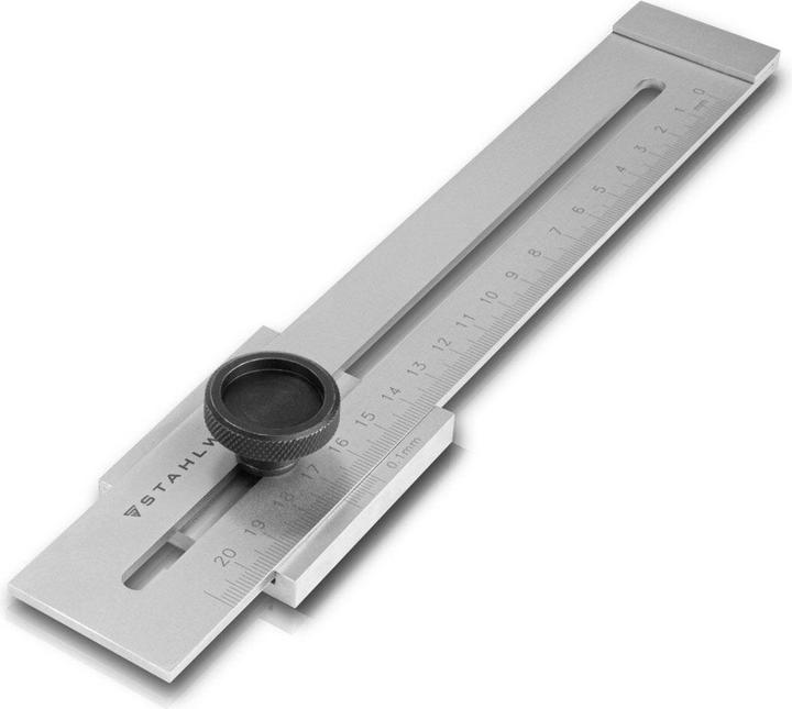 Actual product image Stahlwerk Coating gauge with 200 mm measuring range and 0.1 mm vernier made of stainless steel (20 cm)