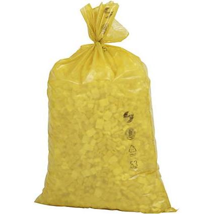 kaiserkraft PE-Abfallsäcke, Abfallsack, Gelb