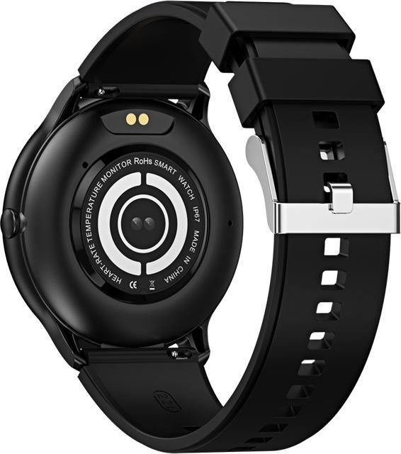 Actual product image Giewont Veltori VT160-1 Smartwatch, schwarzes Silikonarmband