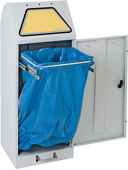 Actual product image kaiserkraft Recyclable waste collector system, foot-operated access flap (120 l)
