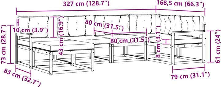 Produktbild vidaXL Outdoor-Sofa