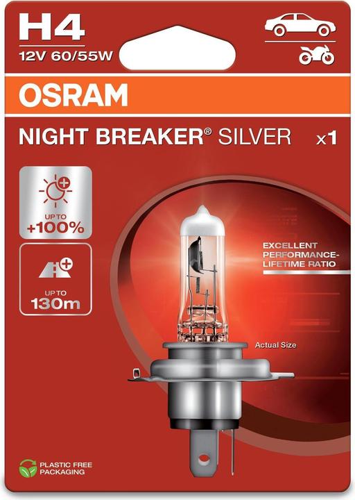 Immagine prodotto Osram Night Breaker Silver (H4)