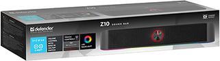 Actual product image Defender Soundbar Z10, 2.0, 6W, schwarz, LED-Unterbeleuchtung (6 W, 2.0 Channel)