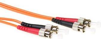 Produktbild ACT 50 meter LSZH Multimode 50/125 OM2 fiber patch cable duplex with ST connectors (50 m)