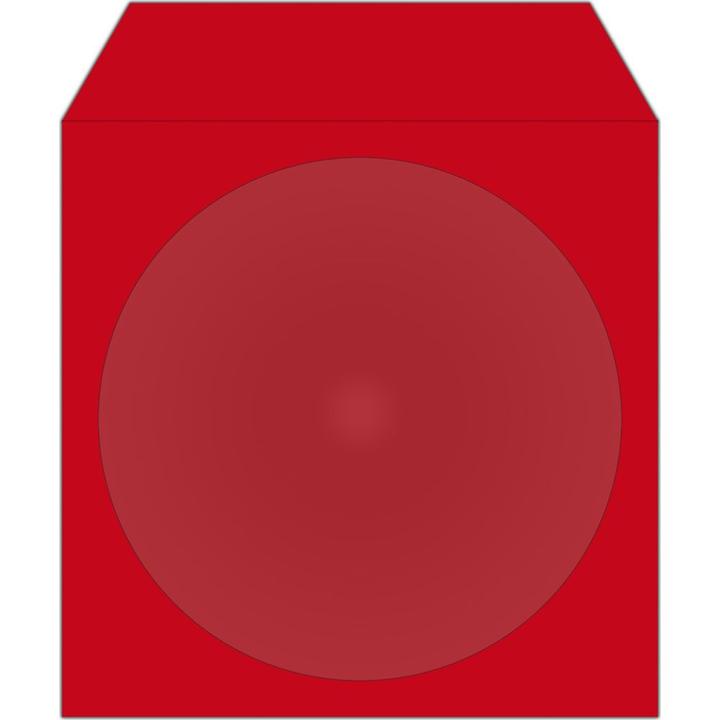 Actual product image MediaRange CD/DVD Papierhüllen farbig mit Sichtfenster