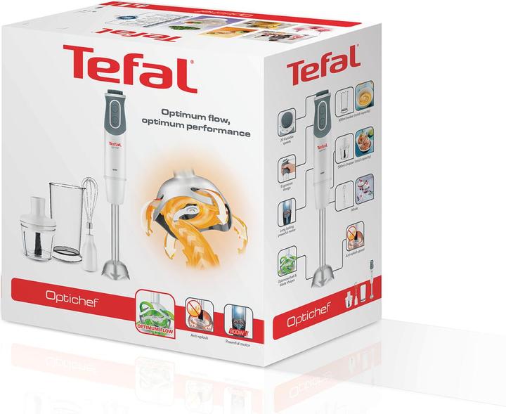 Actual product image Tefal HB643138 Blender, Hand, 800 W, White