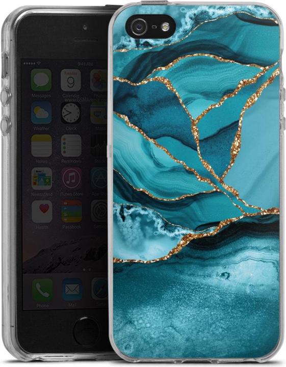 Produktbild DeinDesign Silikon Hülle für Apple iPhone 5 Handyhülle Case Smartphone Schutzhülle Glitzer Look Edelstein (Apple iPhone 5)