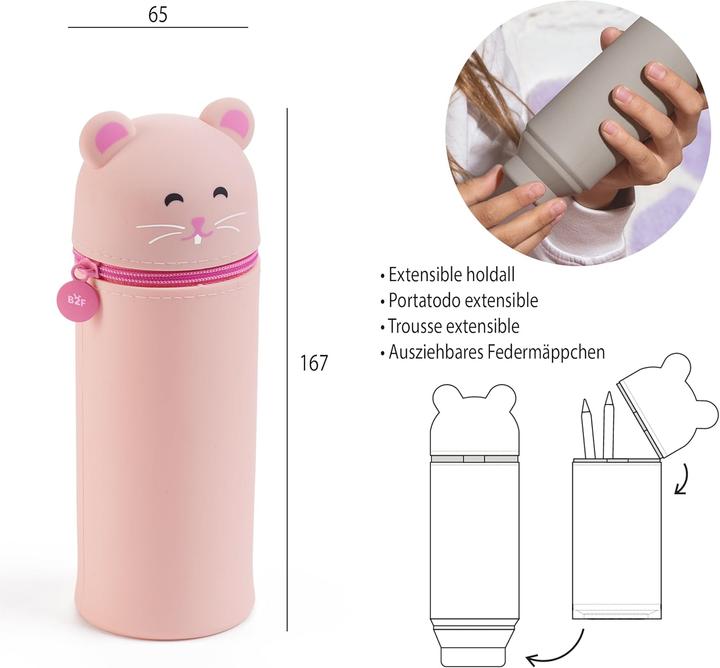 Actual product image Miquelrius Back 2 Fun Pencil Case Hamster