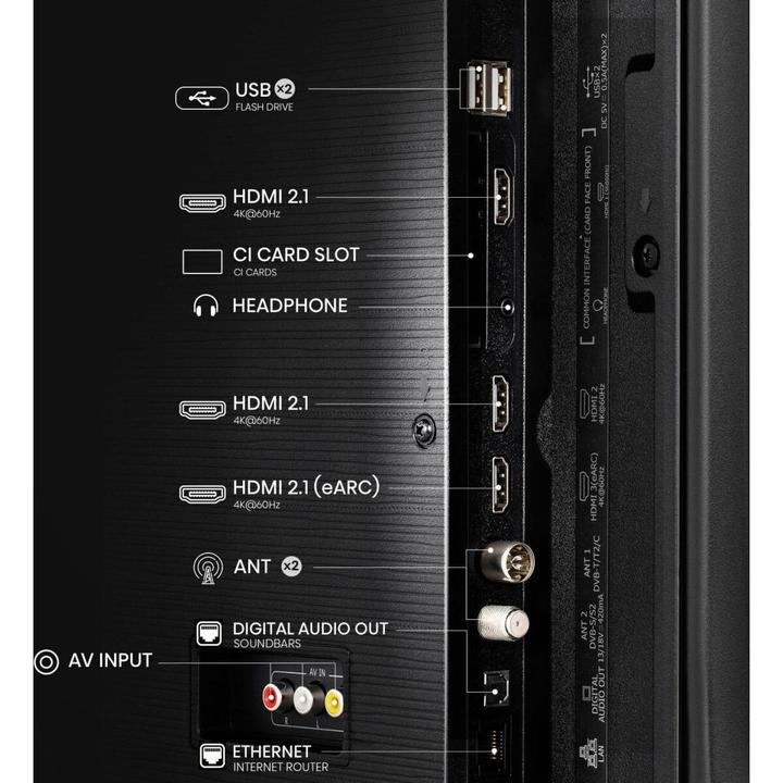 Actual product image Hisense TV 43E77Q (43", QLED, UHD, 2025)