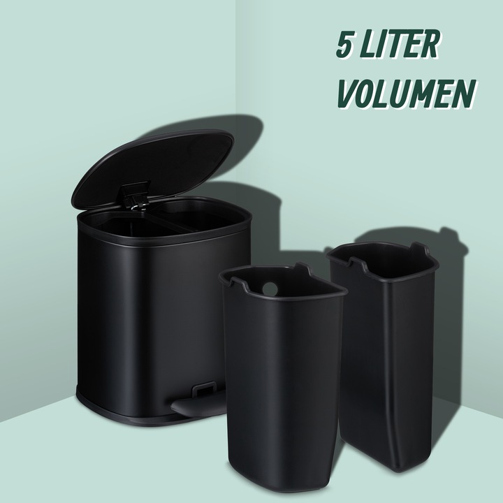 Immagine prodotto Relaxdays Cestino per il bagno (5 l)