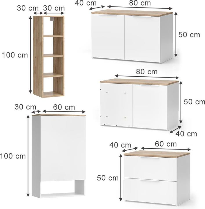 Produktbild Vicco Wido (80 x 30 x 50 cm)