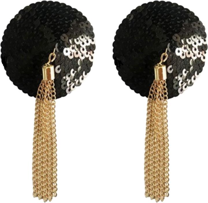 Kinky Diva Couvre-tétons Sequin avec chaîne