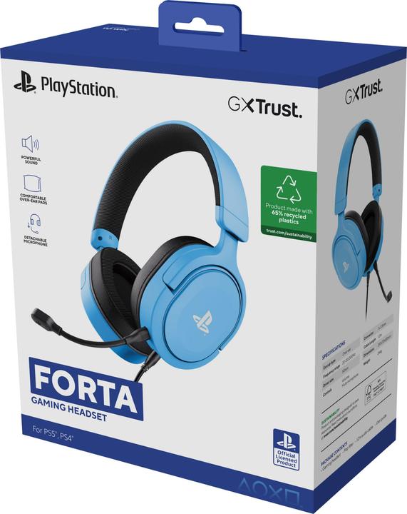 Produktbild Trust GXT498B FORTA HEADSET PS5 BLUE (Kabelgebunden)